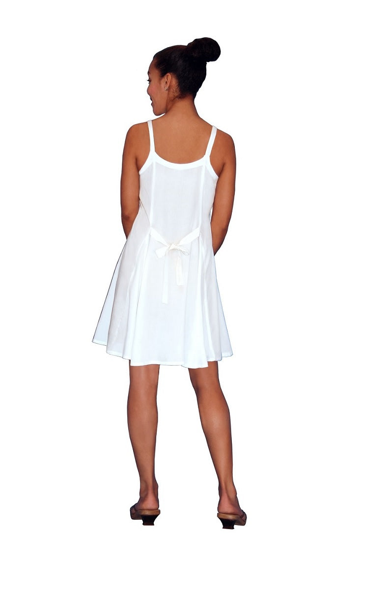 Rayon Short Ribbon Strap Dress