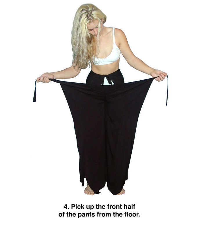 Wearing your Wrap Pants Step 4