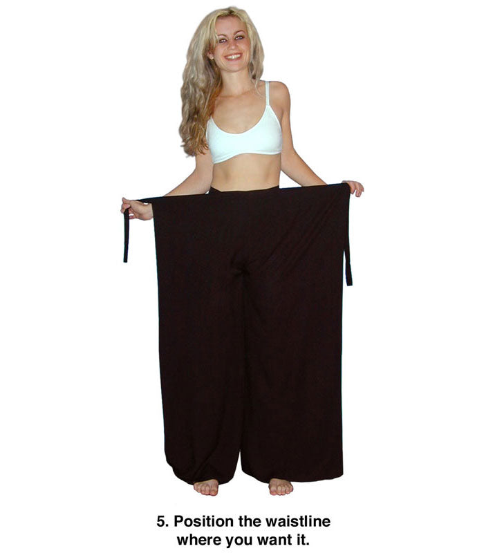 Wearing your Wrap Pants Step 5