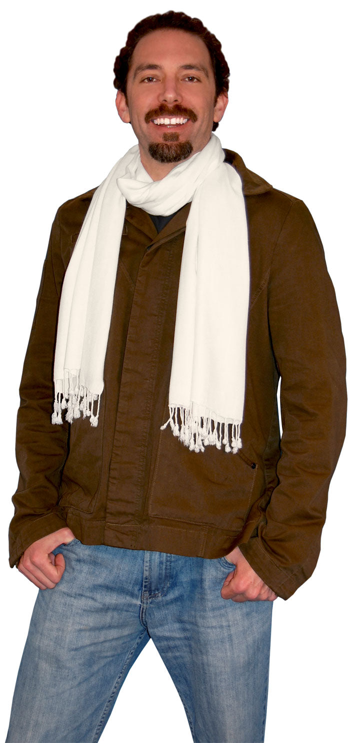 Handwoven Rayon Scarves with Twisted Fringe