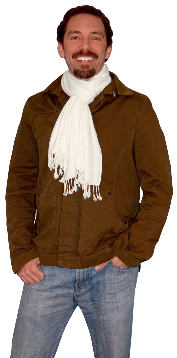 Handwoven Rayon Scarves with Twisted Fringe