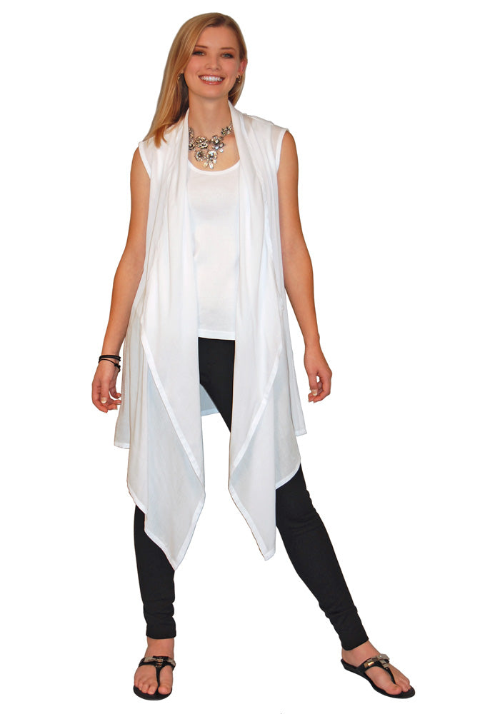 Sleeveless Waterfall Vest