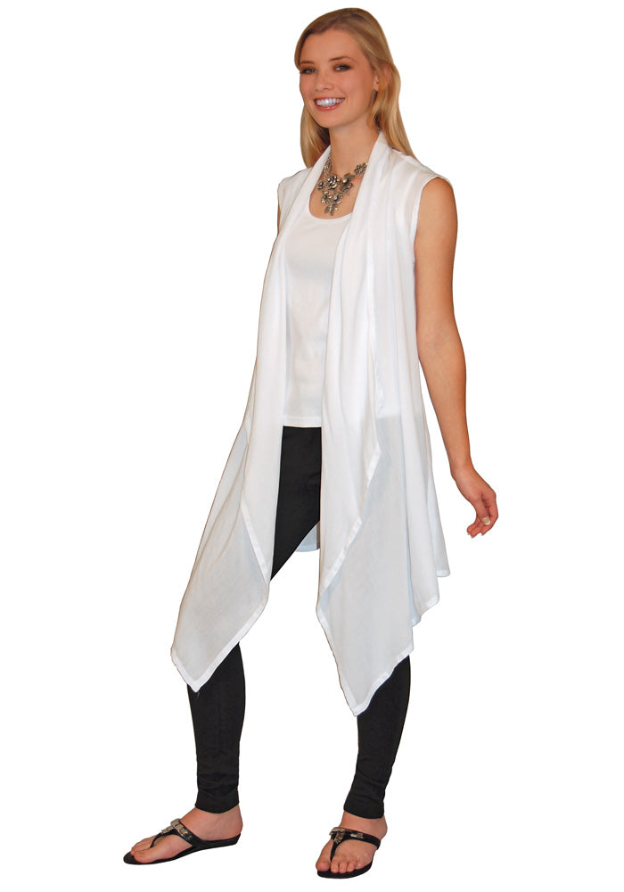 Sleeveless Waterfall Vest