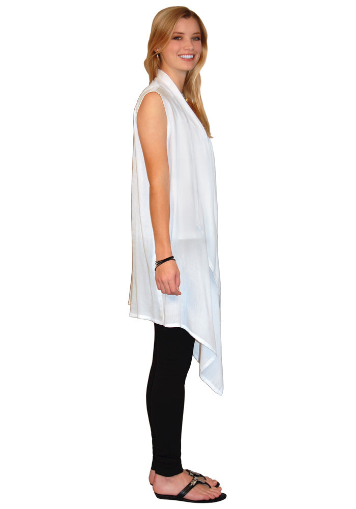 Sleeveless Waterfall Vest