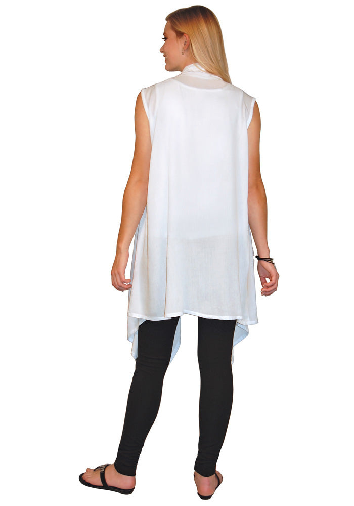 Sleeveless Waterfall Vest