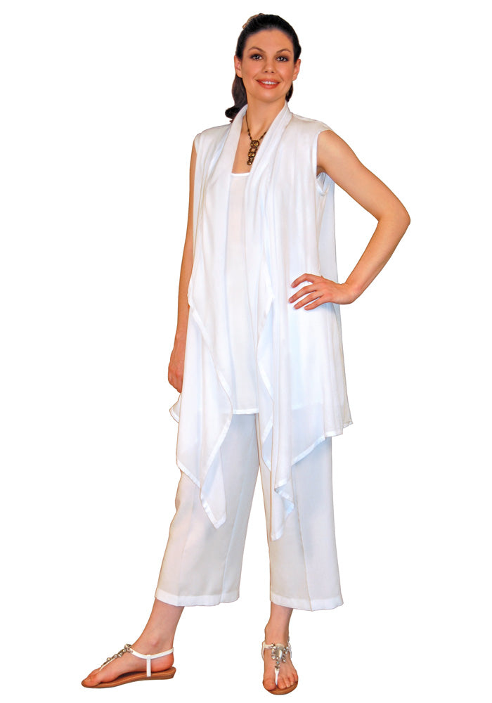 Sleeveless Waterfall Vest