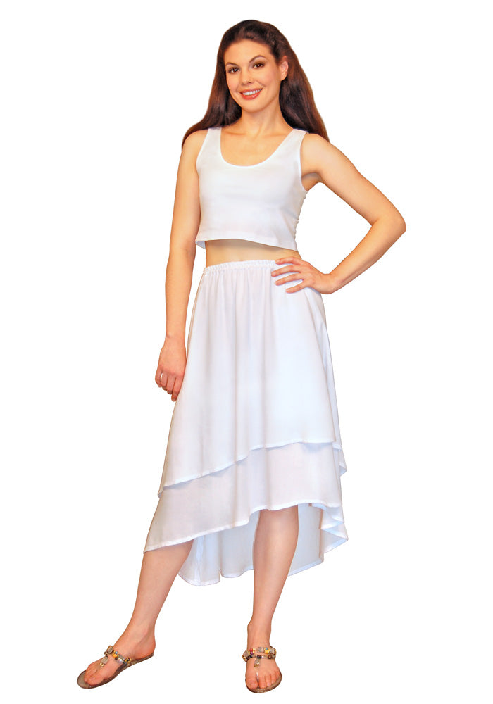 Gauzy 2-Layer Hi-Lo Dancer's Skirt