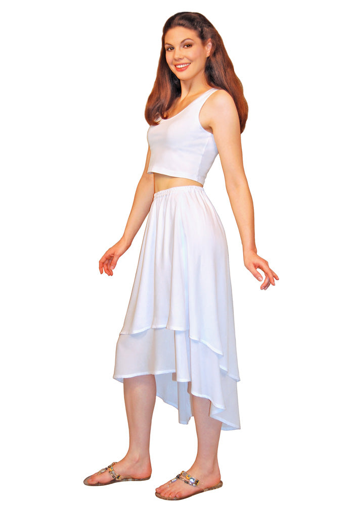 Gauzy 2-Layer Hi-Lo Dancer's Skirt