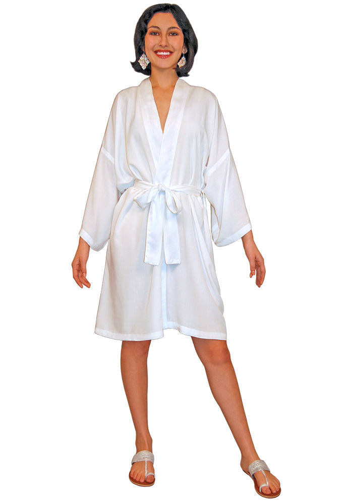 Unisex Short Robe with 3/4 Sleeves