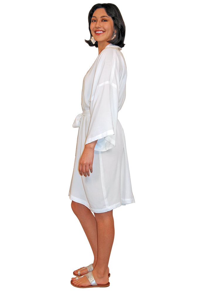 Unisex Short Robe with 3/4 Sleeves