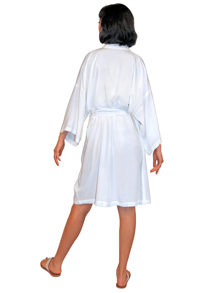Unisex Short Robe with 3/4 Sleeves