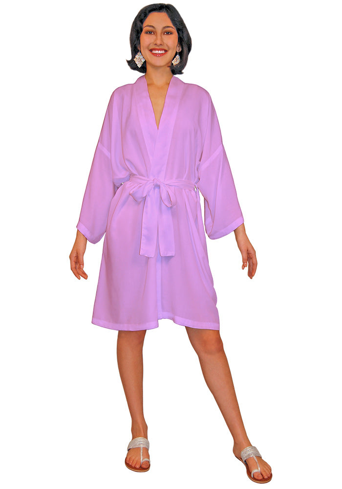 Unisex Short Robe with 3/4 Sleeves
