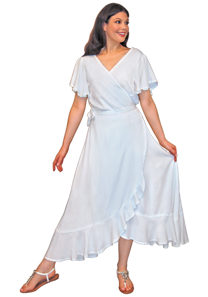 Wrapped Flounce Dress
