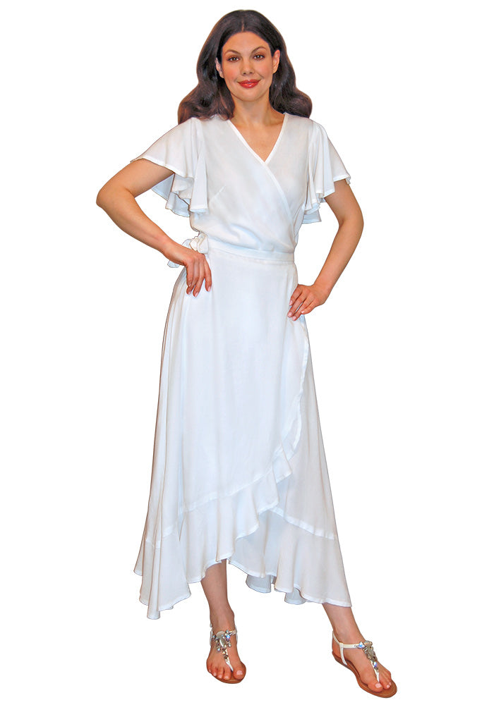 Wrapped Flounce Dress