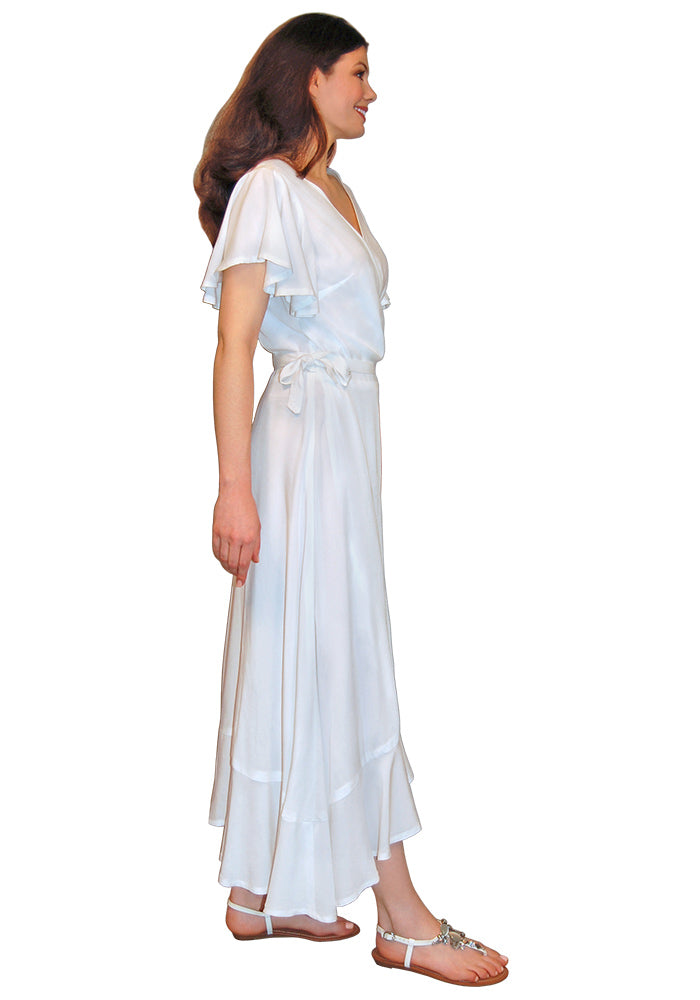 Wrapped Flounce Dress