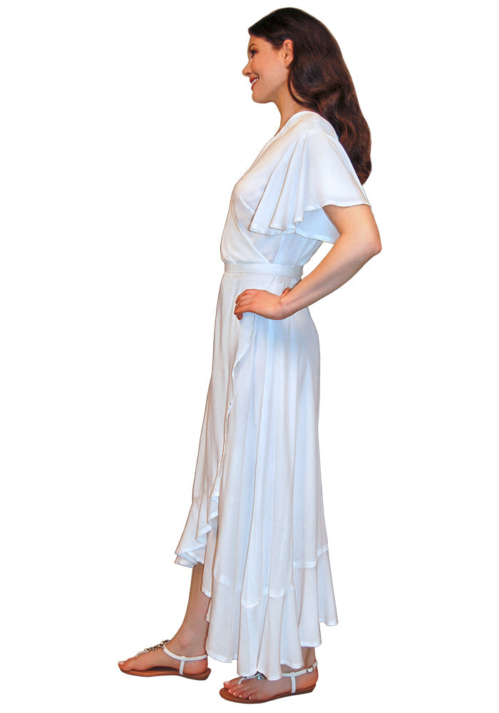 Wrapped Flounce Dress