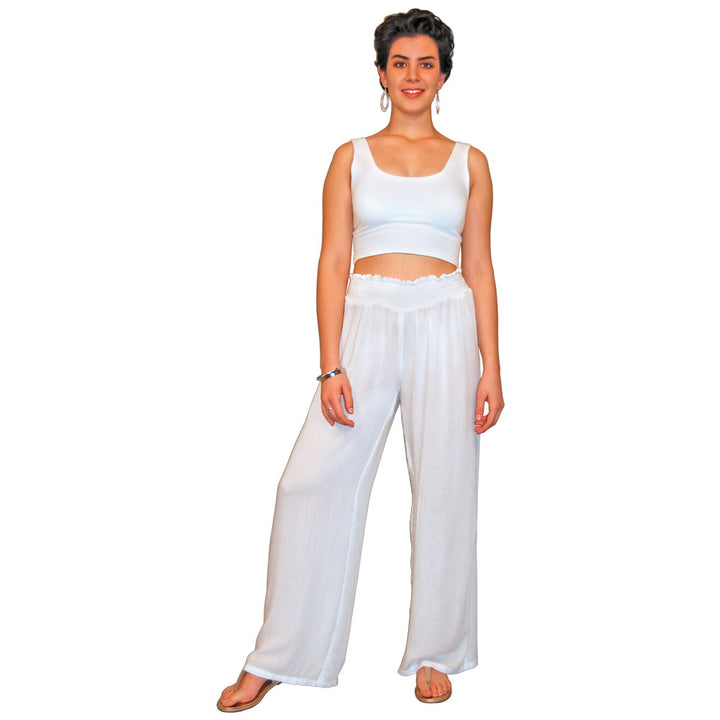 Smocked Waist Pants