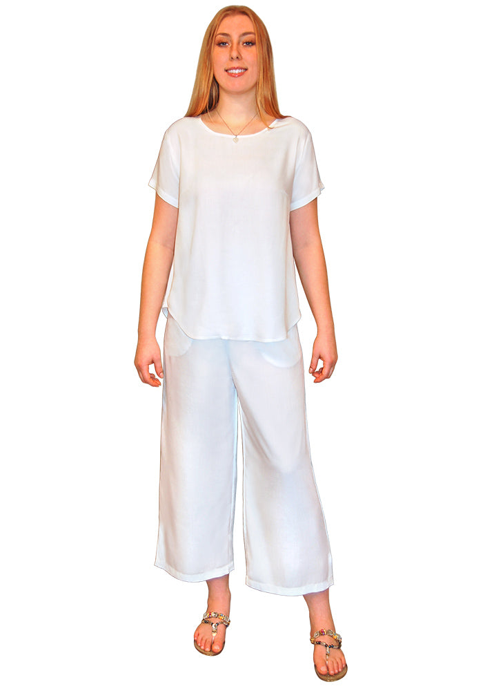 Coastal Cool Crop Pants with Pockets
