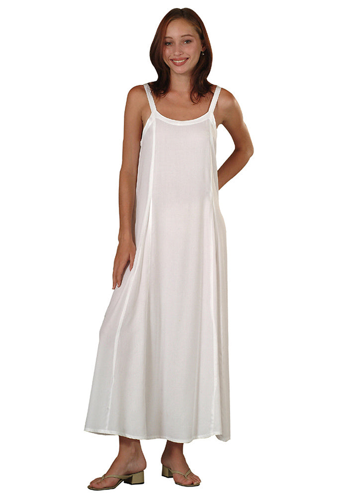 Rayon Long Ribbon Strap Dress