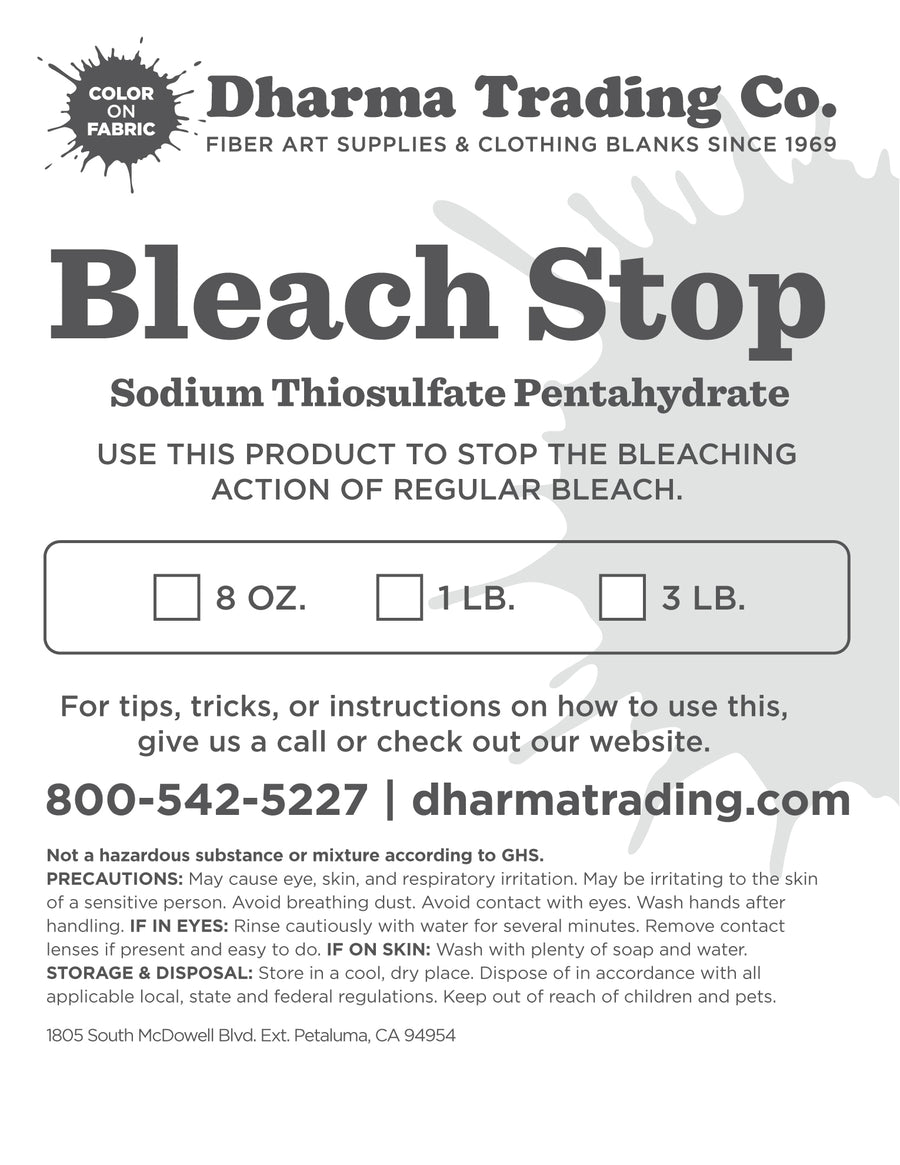 Bleach Stop (Sodium Thiosulfate)