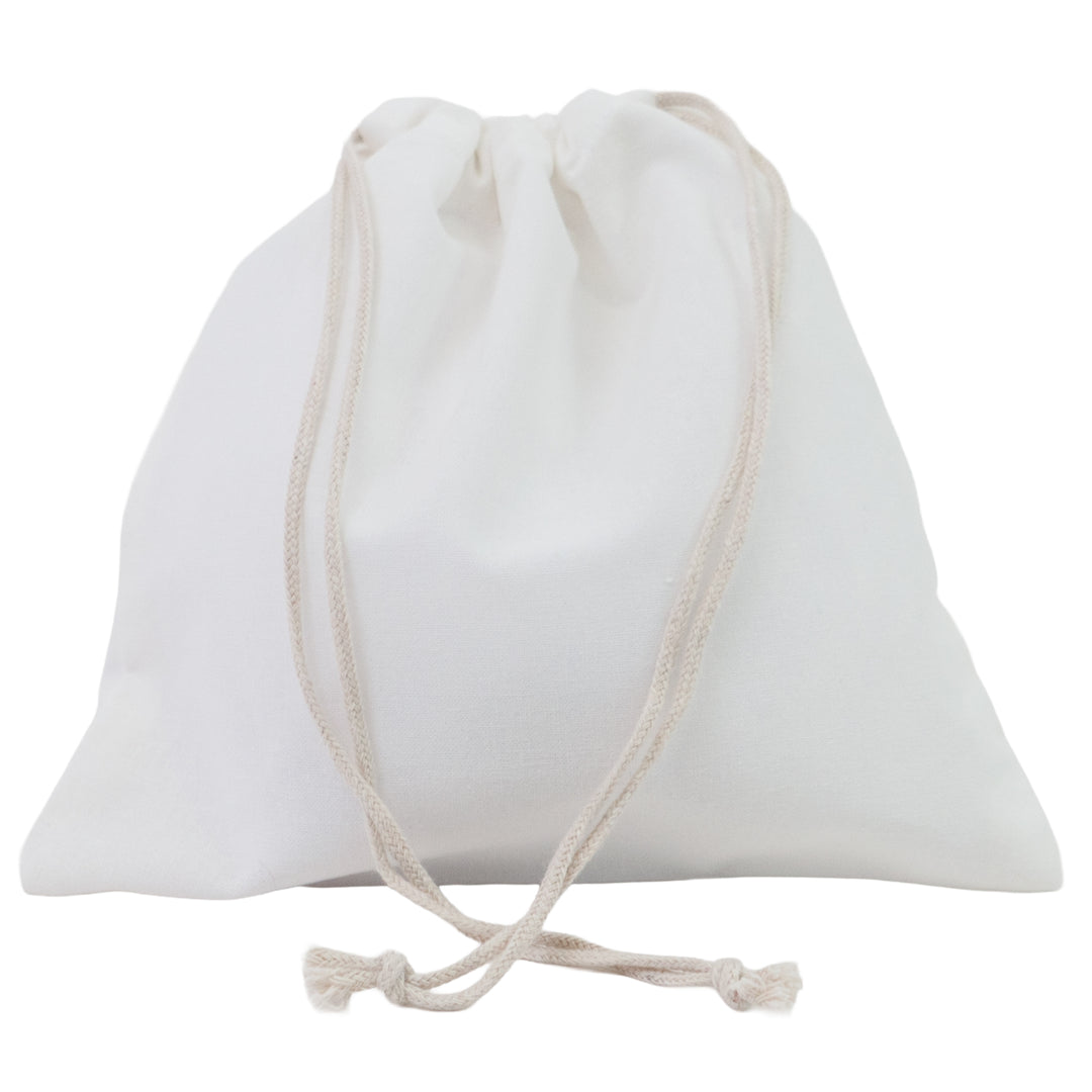8" x 8" bag shown stuffed