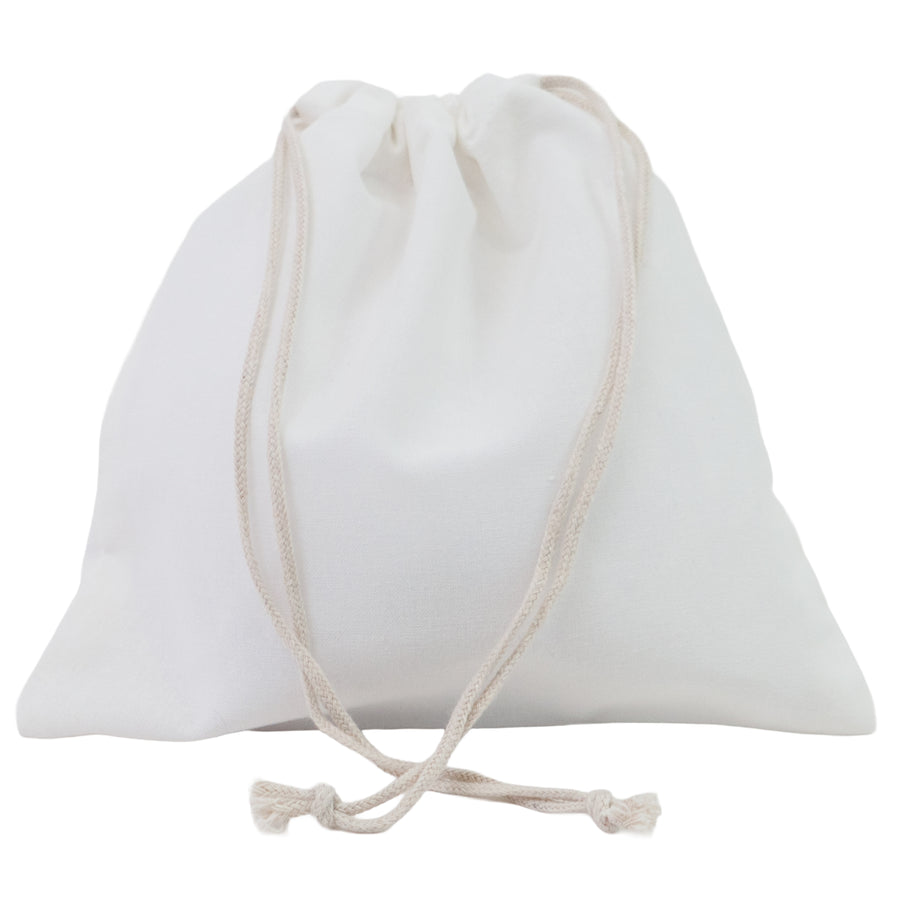 8" x 8" bag shown stuffed