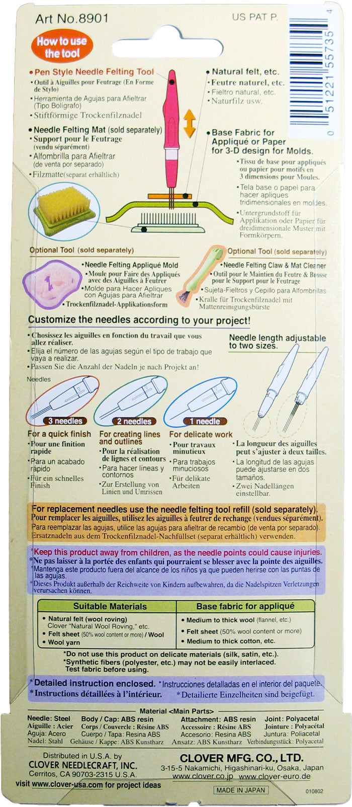 Clover Needle Felting Pen Style Tool