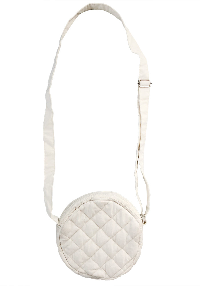 Cotton Quilted Round Purse