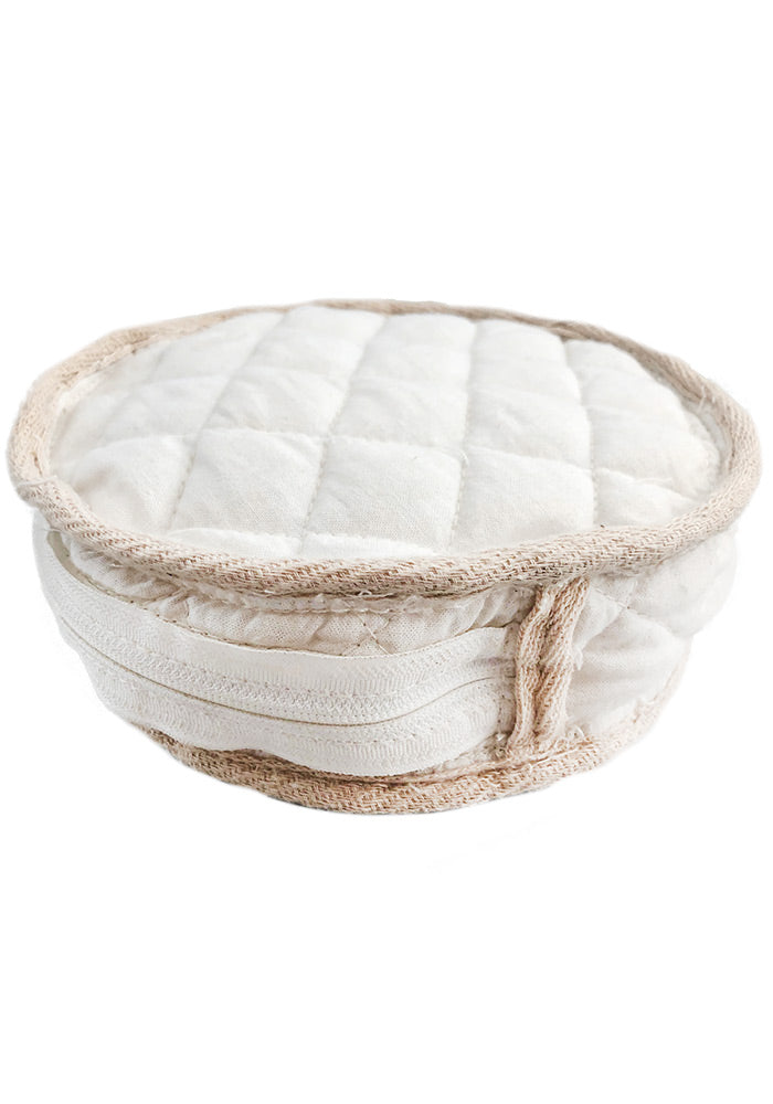 Cotton Quilted Round Purse