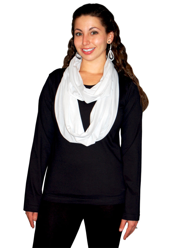 Circle Scarf in Light Jersey