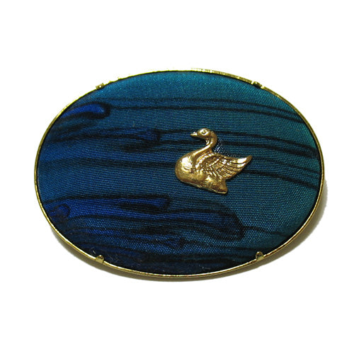 Example with silk fabric in place and painted.