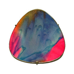 Example with silk fabric in place and painted.