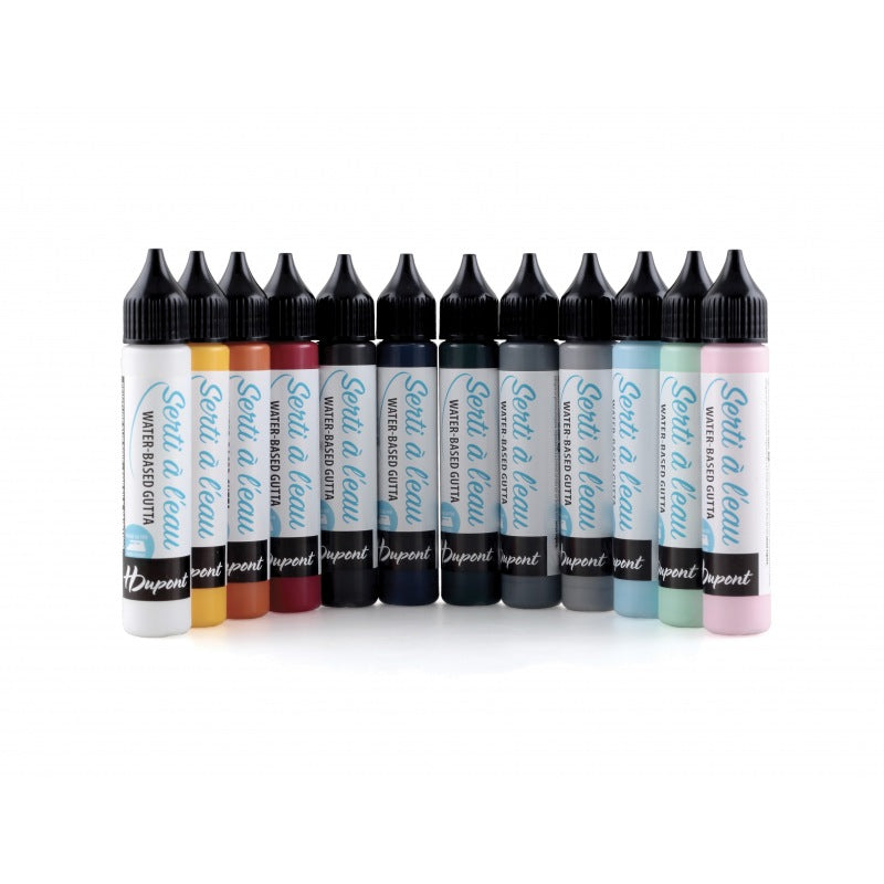 H Dupont Colored Gutta Bottles