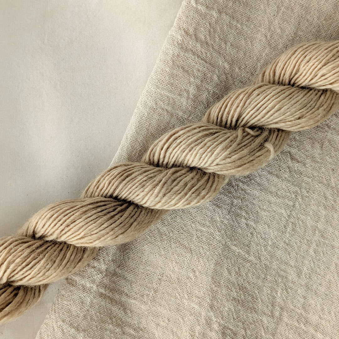 Night Jasmine - Nyctanthes arbor-tristis Dyed examples were done at 50% OWG. We used our Silk Hankies (#SH), our Cotton Bubble Gauze (#CG2-50"), and our Single Sock HT Mini Skeins (#YARN104)