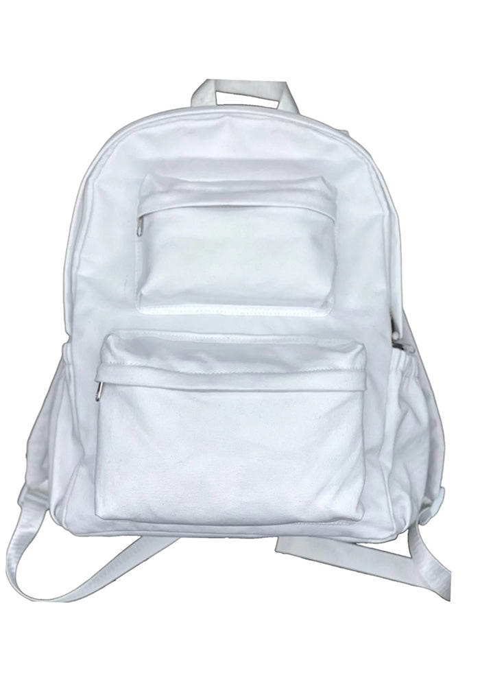Double Pocket Canvas Backpack