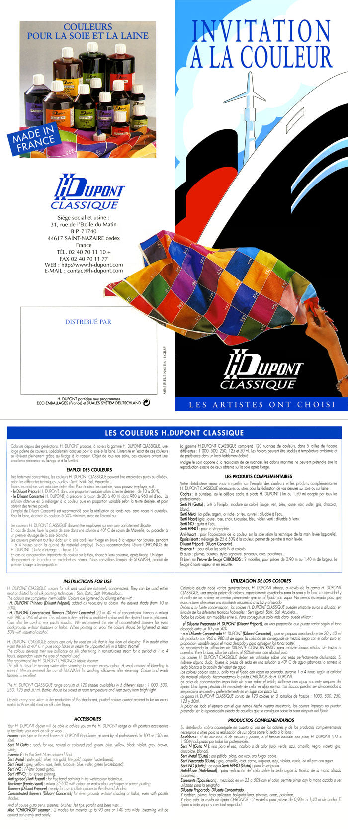 H Dupont French Silk Dyes