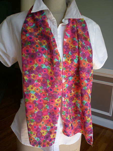 Painted Silk Scarves by Laurie Pyszkowski