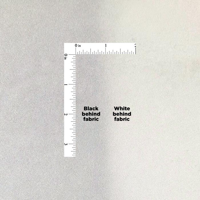 Back of fabric