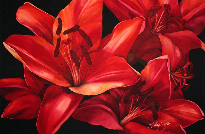 Jacquard Silk Colors - Red Label