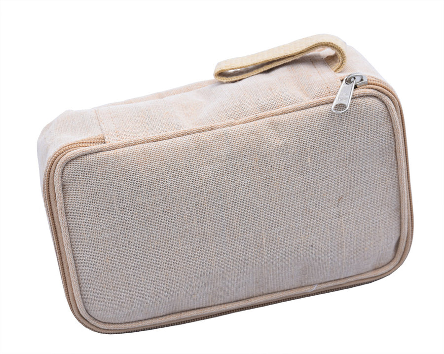 Jute Travel Kit Bag