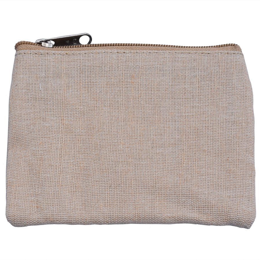 Jute Zipper Pouch