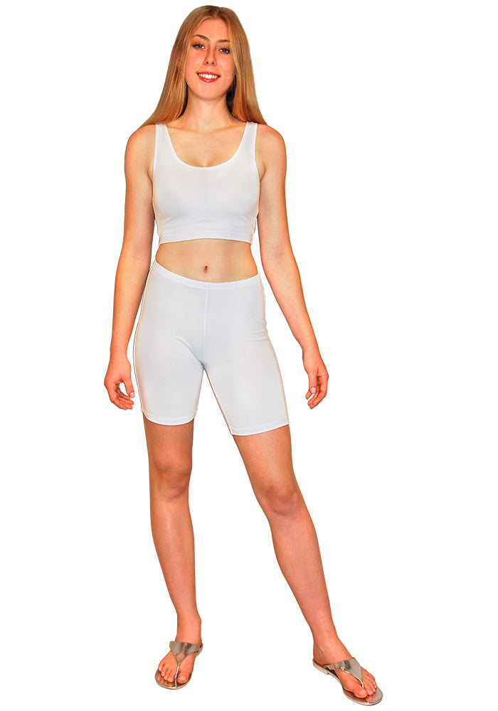 Mid-Length Cotton Spandex Short