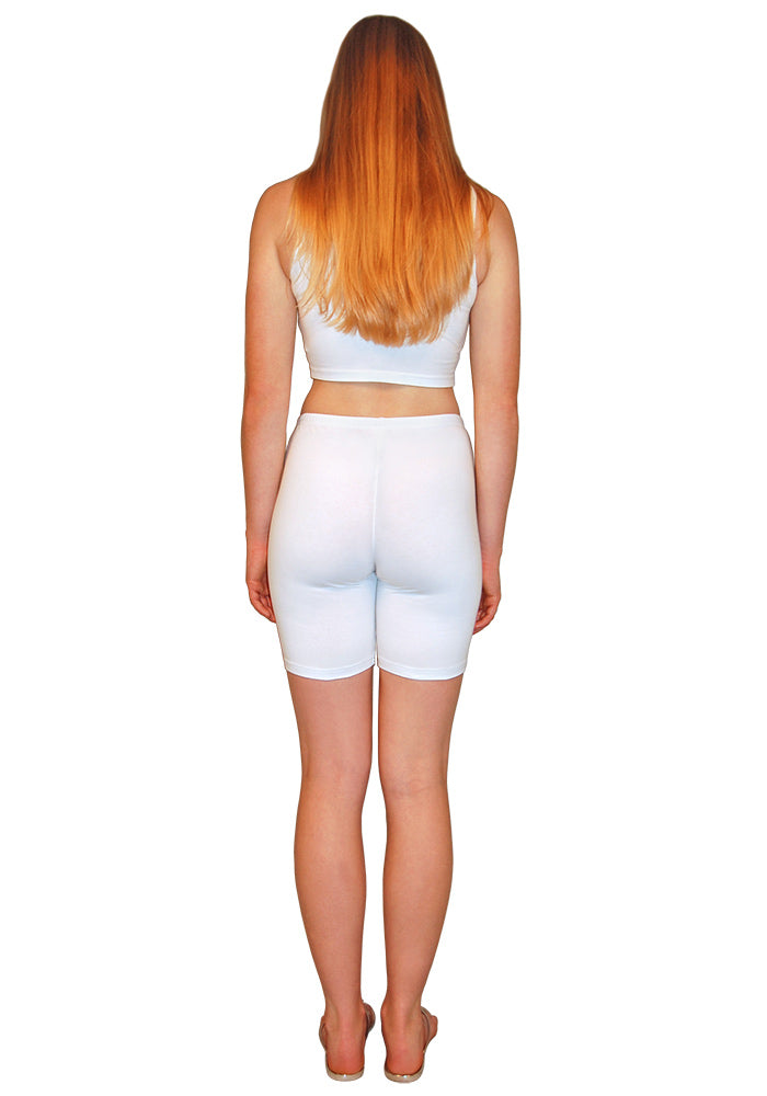 Mid-Length Cotton Spandex Short