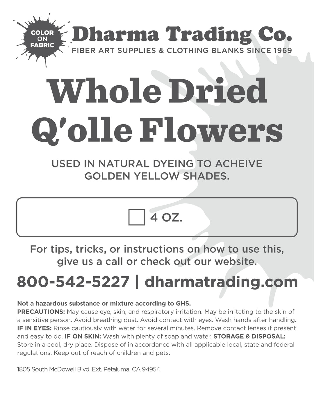 Whole Dried Q'olle Flowers