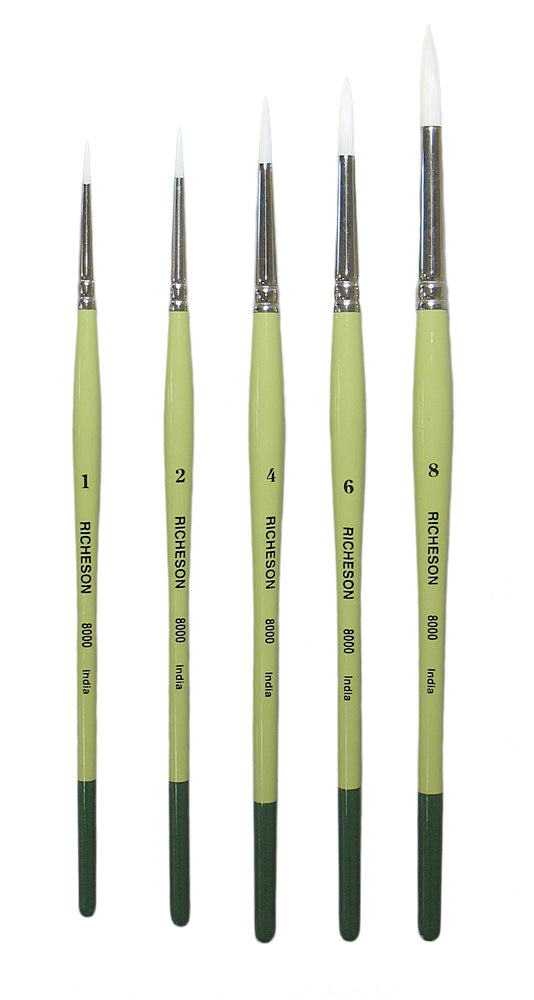 Richeson Round Silk Painting Brushes