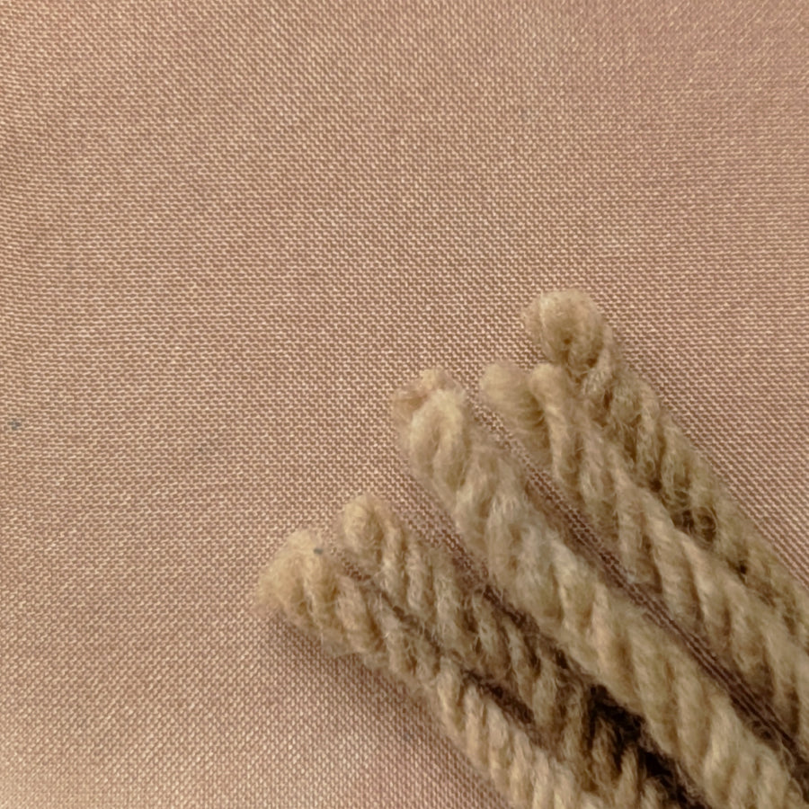 C - Haulin' Oats dyed 100% Merino Wool Yarn and 8mm Habotai Fabric