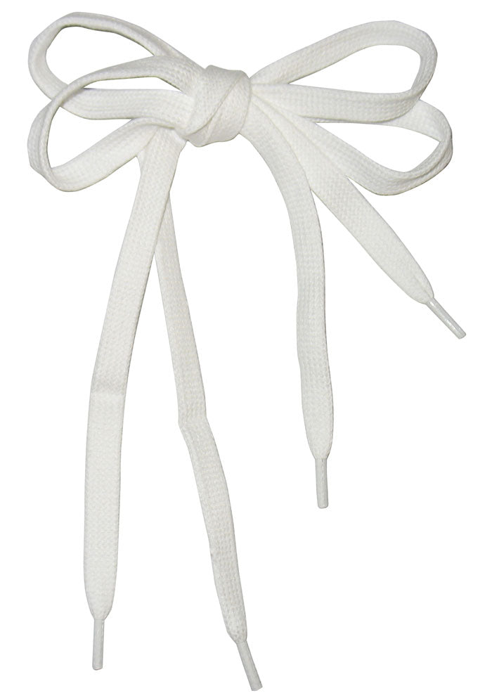 White Cotton Shoelaces