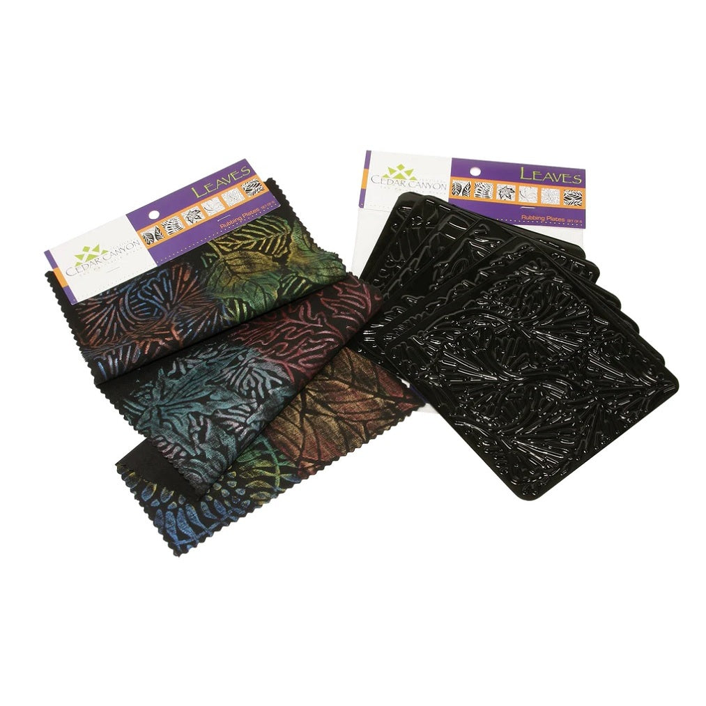 Leaves Printing Plates and Shiva Oilstik Printed Example (not included)