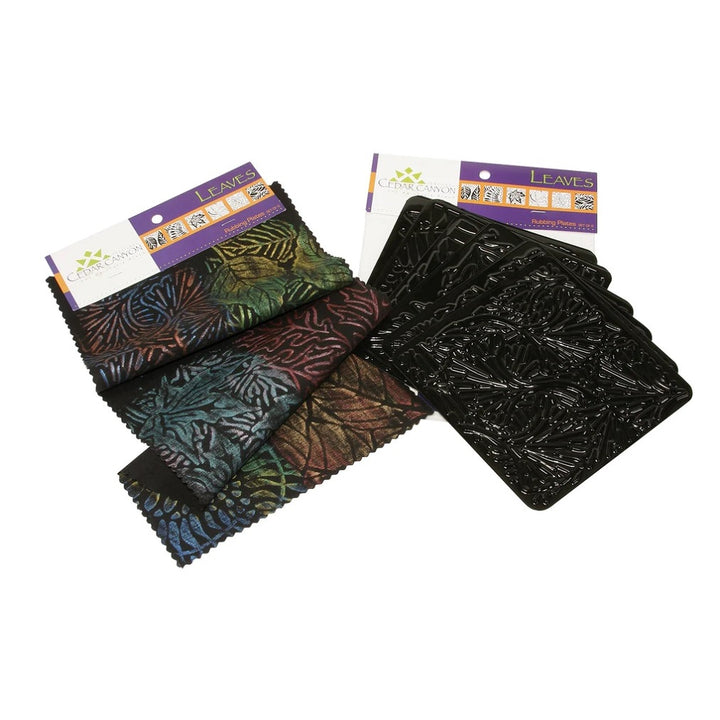 Leaves Printing Plates and Shiva Oilstik Printed Example (not included)