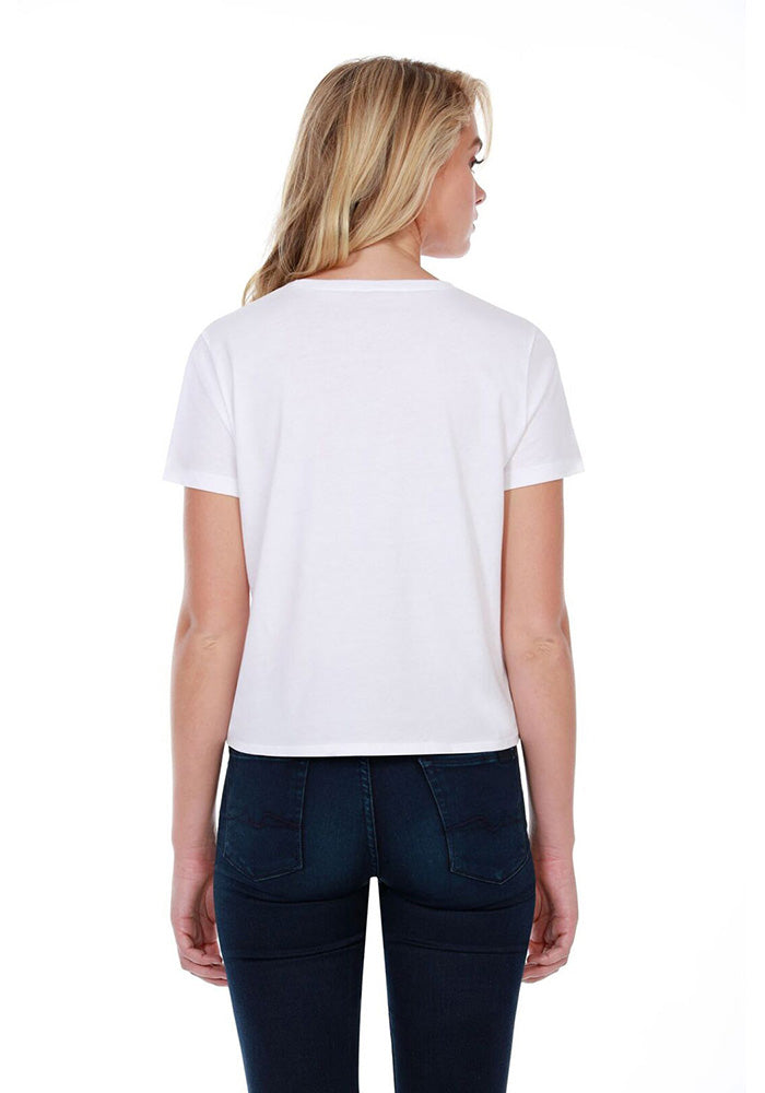 Ladies' Cotton Tie Front T-Shirt